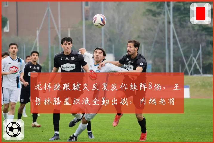沈梓捷跟腱炎反复发作缺阵8场，王哲林膝盖积液全勤出战，内线老将带伤坚持vs轮休保障